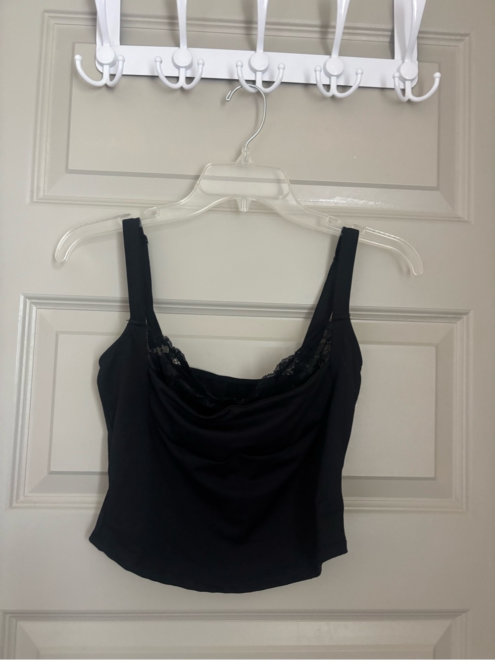 Black Lace-Trim Camisole